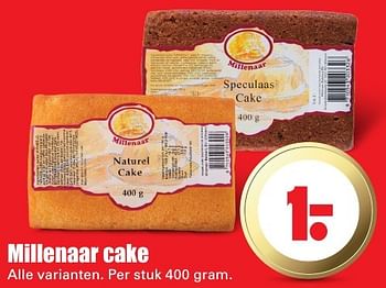 Aanbiedingen Millenaar cake - Millenaar  - Geldig van 09/10/2016 tot 15/10/2016 bij Lekker Doen