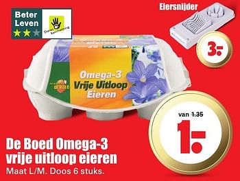 Aanbiedingen De boed omega-3 vrije uitloop eieren - Natuurfarm de Boed - Geldig van 09/10/2016 tot 15/10/2016 bij Lekker Doen