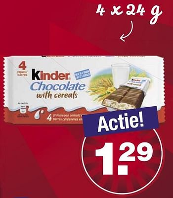 Aanbiedingen Kinder chocolate with cream - Kinder - Geldig van 14/10/2016 tot 16/10/2016 bij Aldi