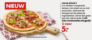 Aanbiedingen Verse pizza`s - Huismerk - Hema - Geldig van 03/10/2016 tot 16/10/2016 bij Hema