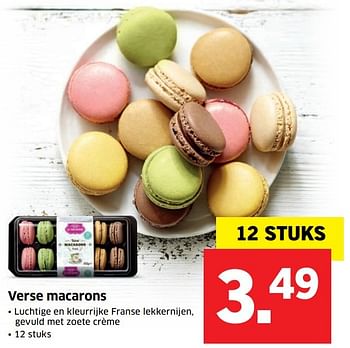 Aanbiedingen Verse macarons - Huismerk - Lidl - Geldig van 15/10/2016 tot 16/10/2016 bij Lidl