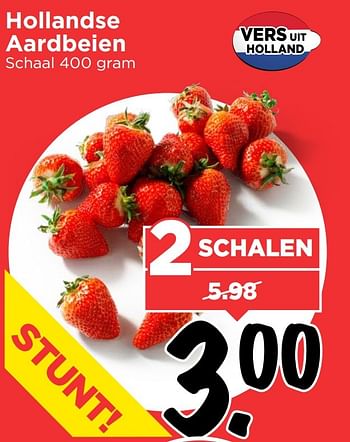 Aanbiedingen Hollandse aardbeien - Huismerk Vomar - Geldig van 13/10/2016 tot 15/10/2016 bij Vomar