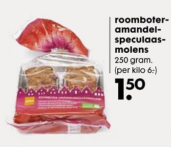 Aanbiedingen Roomboteramandelspeculaasmolens - Huismerk - Hema - Geldig van 03/10/2016 tot 16/10/2016 bij Hema
