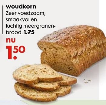 Aanbiedingen Woudkorn zeer voedzaam, smaakvol en luchtig meergranenbrood - Huismerk - Hema - Geldig van 03/10/2016 tot 16/10/2016 bij Hema