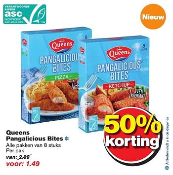 Aanbiedingen Queens pangalicious bites - Queens - Geldig van 12/10/2016 tot 18/10/2016 bij Hoogvliet