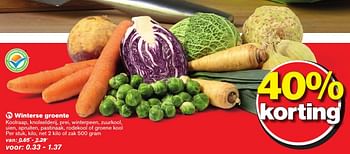 Aanbiedingen Winterse groente - Huismerk - Hoogvliet - Geldig van 12/10/2016 tot 18/10/2016 bij Hoogvliet