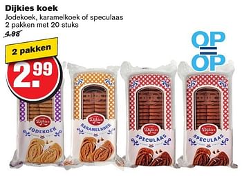 Aanbiedingen Dijkies koek - Dijkies - Geldig van 12/10/2016 tot 18/10/2016 bij Hoogvliet