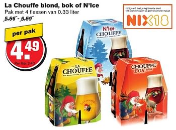 Aanbiedingen La chouffe blond, bok of n`ice - La Chouffe - Geldig van 12/10/2016 tot 18/10/2016 bij Hoogvliet