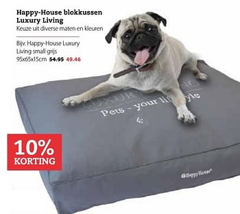 Aanbiedingen Happy-house luxury living small grijs - Happy House - Geldig van 03/10/2016 tot 16/10/2016 bij Pets Place