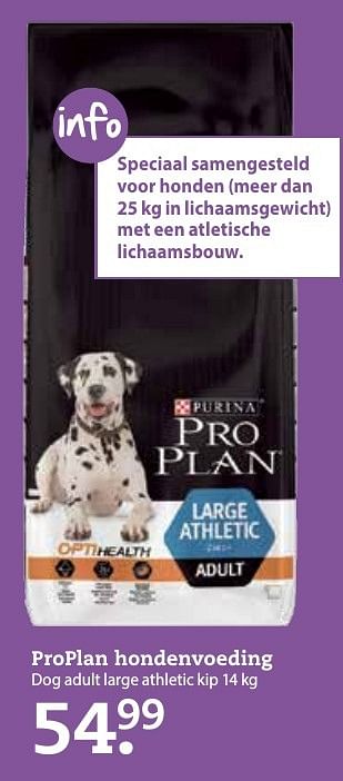 Aanbiedingen Proplan hondenvoeding - Pro Plan - Geldig van 03/10/2016 tot 16/10/2016 bij Pets Place