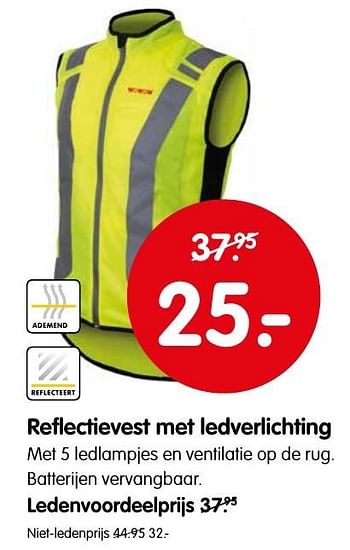 Aanbiedingen Reflectievest met ledverlichting - Huismerk - ANWB - Geldig van 03/10/2016 tot 16/10/2016 bij ANWB