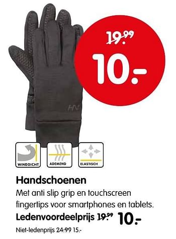 Aanbiedingen Handschoenen - Huismerk - ANWB - Geldig van 03/10/2016 tot 16/10/2016 bij ANWB