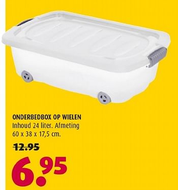 Aanbiedingen Onderbedbox op wielen - Huismerk - Hubo  - Geldig van 03/10/2016 tot 16/10/2016 bij Hubo