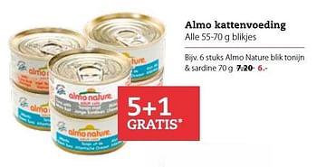 Aanbiedingen Almo nature blik tonijn + sardine - Almo Nature - Geldig van 03/10/2016 tot 16/10/2016 bij Pets Place