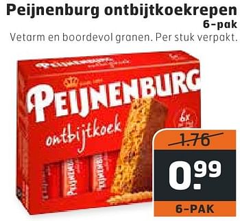 Aanbiedingen Peijnenburg ontbijtkoekrepen - Peijnenburg - Geldig van 11/10/2016 tot 16/10/2016 bij Trekpleister