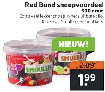 Aanbiedingen Red band snoepvoordeel - Red band - Geldig van 11/10/2016 tot 16/10/2016 bij Trekpleister