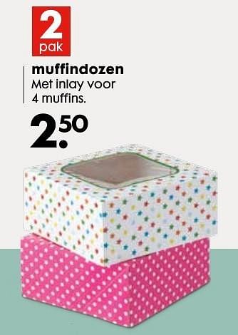 Aanbiedingen Muffindozen - Huismerk - Hema - Geldig van 03/10/2016 tot 16/10/2016 bij Hema