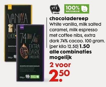 Aanbiedingen Chocoladereep - Huismerk - Hema - Geldig van 03/10/2016 tot 16/10/2016 bij Hema