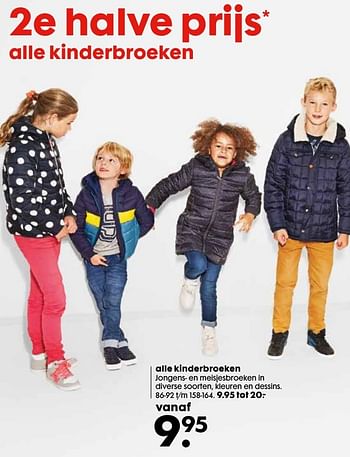 Aanbiedingen Alle kinderbroeken - Huismerk - Hema - Geldig van 03/10/2016 tot 16/10/2016 bij Hema