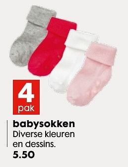 Aanbiedingen Babysokken - Huismerk - Hema - Geldig van 03/10/2016 tot 16/10/2016 bij Hema