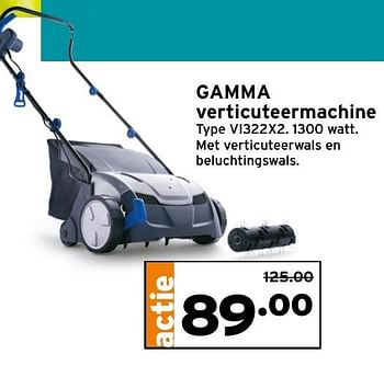 Aanbiedingen Gamma verticuteermachine - Huismerk - Gamma - Geldig van 10/10/2016 tot 16/10/2016 bij Gamma