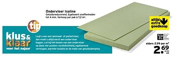 Aanbiedingen Ondervloer isoline - Huismerk - Gamma - Geldig van 10/10/2016 tot 16/10/2016 bij Gamma