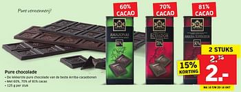 Aanbiedingen Pure chocolade - J.D.Gross - Geldig van 10/10/2016 tot 16/10/2016 bij Lidl
