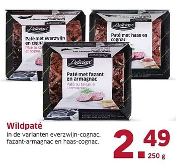 Aanbiedingen Wildpaté - Delicieux - Geldig van 10/10/2016 tot 16/10/2016 bij Lidl