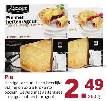 Aanbiedingen Pie - Delicieux - Geldig van 10/10/2016 tot 16/10/2016 bij Lidl