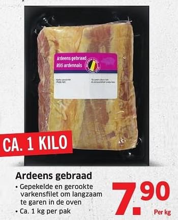 Aanbiedingen Ardeens gebraad - Huismerk - Lidl - Geldig van 10/10/2016 tot 16/10/2016 bij Lidl