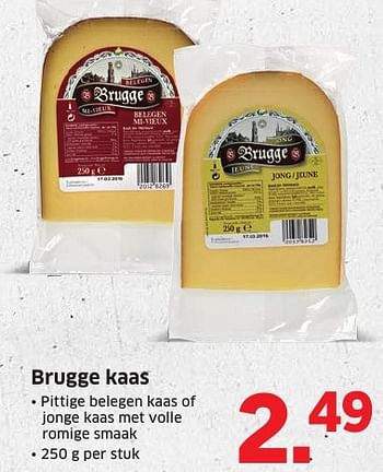 Aanbiedingen Brugge kaas - Brugge - Geldig van 10/10/2016 tot 16/10/2016 bij Lidl