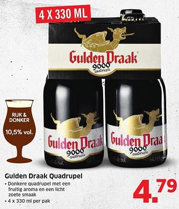 Aanbiedingen Gulden draak quadrupel - Gulden Draak - Geldig van 10/10/2016 tot 16/10/2016 bij Lidl