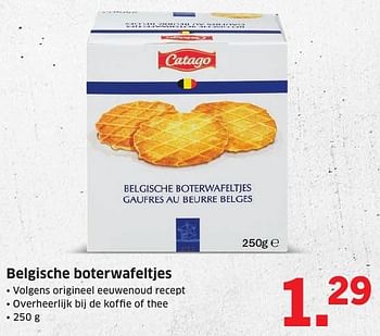 Aanbiedingen Belgische boterwafeltjes - Catago - Geldig van 10/10/2016 tot 16/10/2016 bij Lidl