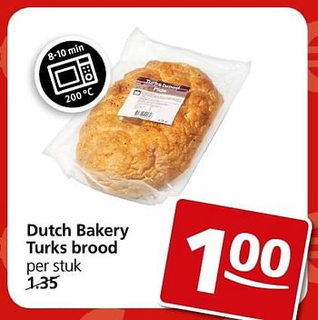 Aanbiedingen Dutch bakery turks brood - Dutch bakery - Geldig van 10/10/2016 tot 16/10/2016 bij Jan Linders