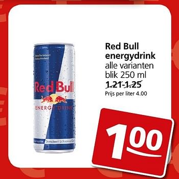 Aanbiedingen Red bull energydrink - Red Bull - Geldig van 10/10/2016 tot 16/10/2016 bij Jan Linders