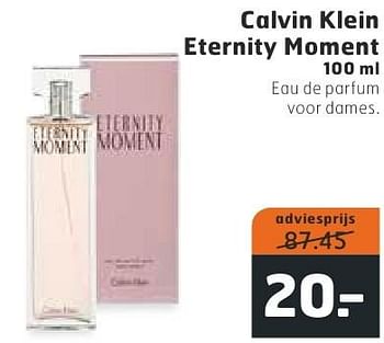 Aanbiedingen Calvin klein eternity moment 100 ml - Calvin Klein - Geldig van 11/10/2016 tot 16/10/2016 bij Trekpleister