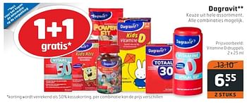 Aanbiedingen Dagravit vitamine d druppels - Dagravit - Geldig van 11/10/2016 tot 16/10/2016 bij Trekpleister