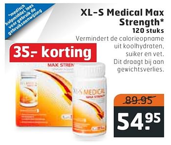 Aanbiedingen Xl-s medical max strength - XL-S Medical - Geldig van 11/10/2016 tot 16/10/2016 bij Trekpleister