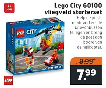 Aanbiedingen Lego city vliegveld starterset - Lego - Geldig van 11/10/2016 tot 16/10/2016 bij Trekpleister