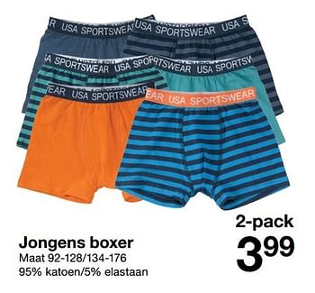 Aanbiedingen Jongens boxer - Huismerk - Zeeman  - Geldig van 15/10/2016 tot 21/10/2016 bij Zeeman
