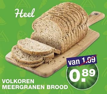 Aanbiedingen Volkoren meergranen brood - Huismerk - Aldi - Geldig van 12/10/2016 tot 18/10/2016 bij Aldi