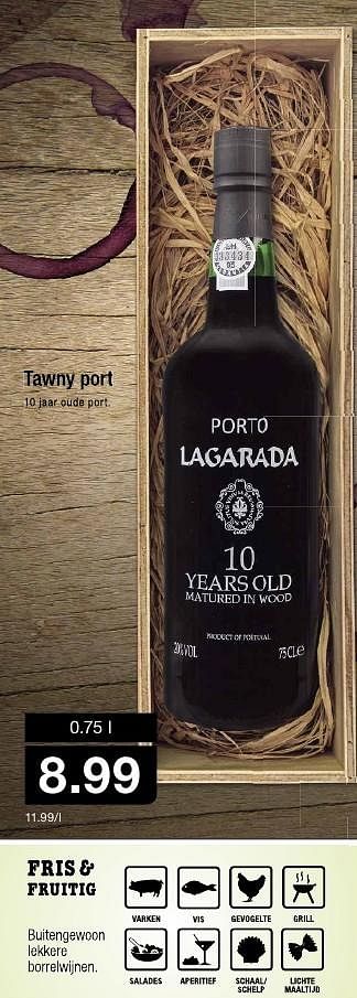 Aanbiedingen Tawny port - Rode wijnen - Geldig van 12/10/2016 tot 18/10/2016 bij Aldi
