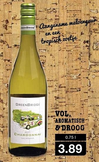 Aanbiedingen Vol aromatisch + droog - Witte wijnen - Geldig van 12/10/2016 tot 18/10/2016 bij Aldi