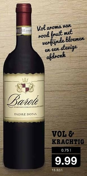 Aanbiedingen Padre dona - Rode wijnen - Geldig van 12/10/2016 tot 18/10/2016 bij Aldi