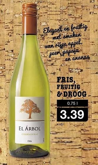 Aanbiedingen El arbol - Rode wijnen - Geldig van 12/10/2016 tot 18/10/2016 bij Aldi