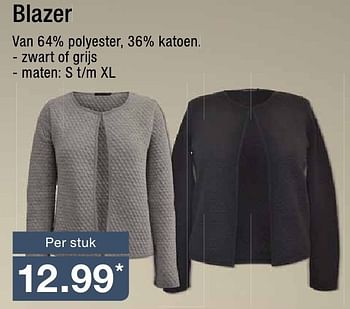 Aanbiedingen Blazer - Huismerk - Aldi - Geldig van 12/10/2016 tot 18/10/2016 bij Aldi