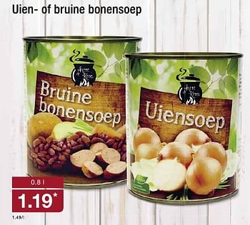 Aanbiedingen Uien- of bruine bonensoep - Huismerk - Aldi - Geldig van 12/10/2016 tot 18/10/2016 bij Aldi