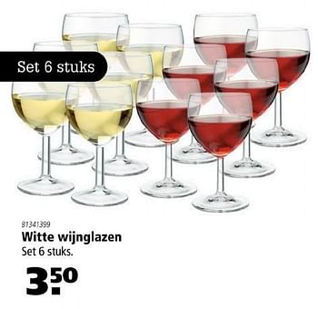 Aanbiedingen Witte wijnglazen - Huismerk - Marskramer - Geldig van 07/10/2016 tot 19/10/2016 bij Marskramer