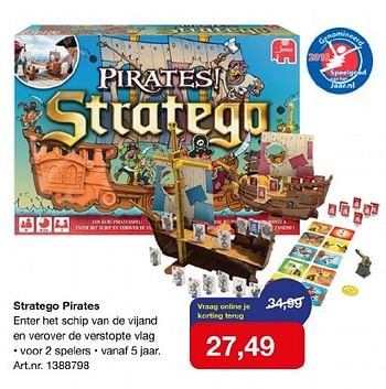 Aanbiedingen Stratego pirates - Jumbo - Geldig van 07/10/2016 tot 19/10/2016 bij Marskramer