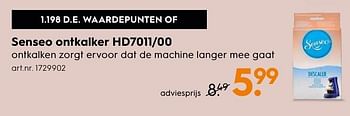 Aanbiedingen Philips senseo ontkalker hd7011-00 - Philips - Geldig van 10/10/2016 tot 19/10/2016 bij Blokker